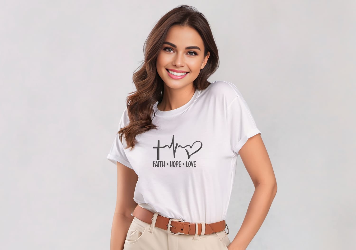 Camiseta Faith Hope Love